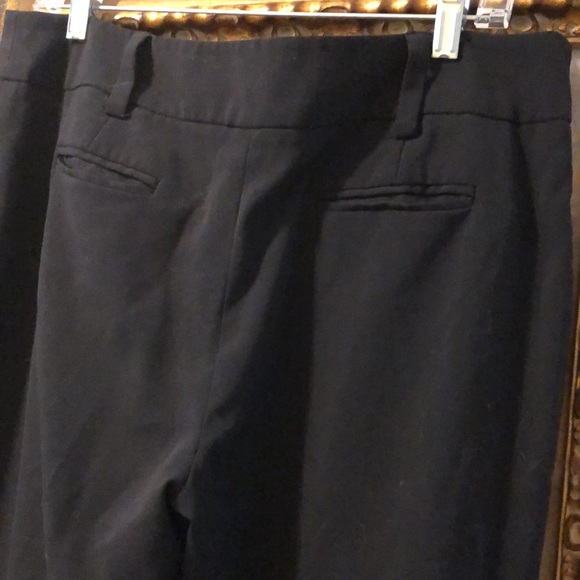 AB Studio Classic black wide leg pants with faux front and back real pockets - Picture 4 of 9